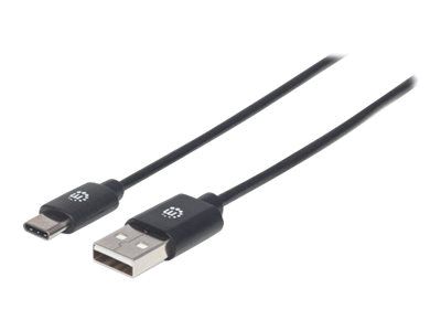 Manhattan USB-C to USB-A Cable, 3m, Male to Male, 480 Mbps (USB 2.0)