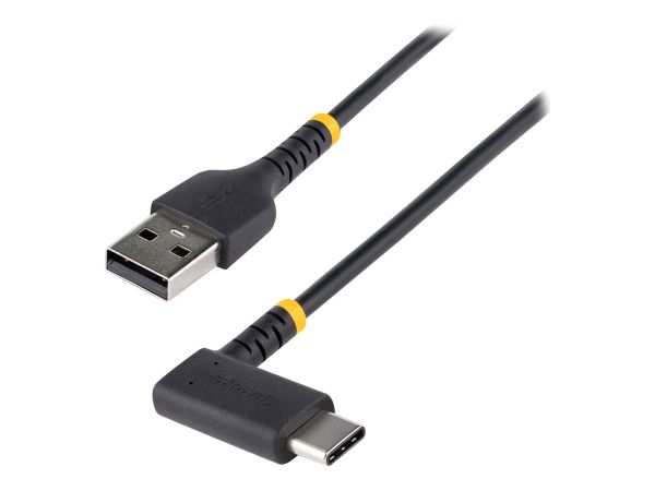 StarTech.com 6in (15cm) USB A to C Charging Cable Right Angle, Heavy Duty Fast Charge USB-C Cable, U