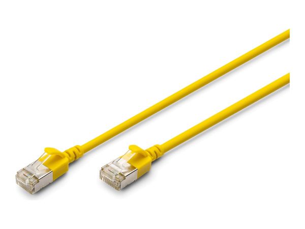 DIGITUS CAT 6A F-FTP Slim Patchkabel, 2m, Gelb