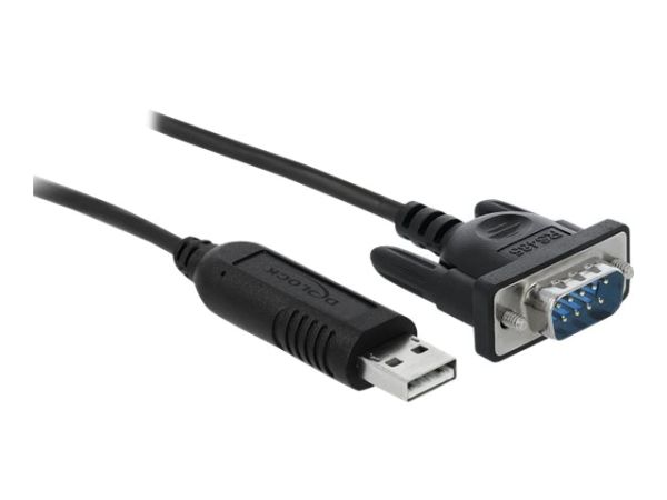Delock Kabel seriell - USB (M) zu DB-9 (M)