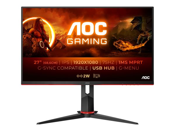 AOC 27G2U5/BK - LED-Monitor - 68.6 cm (27") - 1920 x 1080 Full HD (1080p)