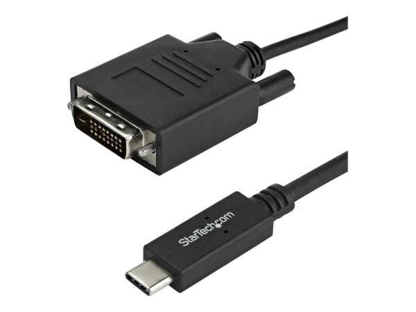 StarTech.com USB-C to DVI Cable - 6 ft / 2m - 1080p - 1920x1200 - USB-C DVI Monitor Cable - USB C Ca