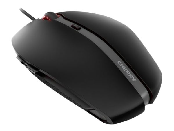 CHERRY GENTIX 4K Kabelgebundene Maus, Schwarz,