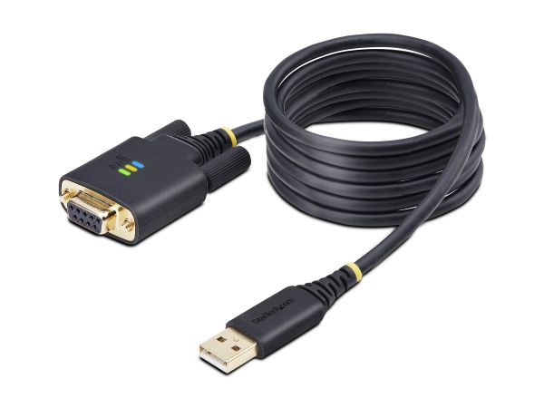StarTech.com 6.6ft/2m USB to Null Modem Serial Adapter Cable, FTDI, RS232 - Kabel USB / seriell - US