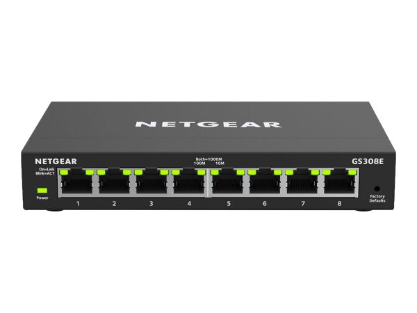 Netgear Plus GS308E - Switch - Smart - 8 x 10/100/1000