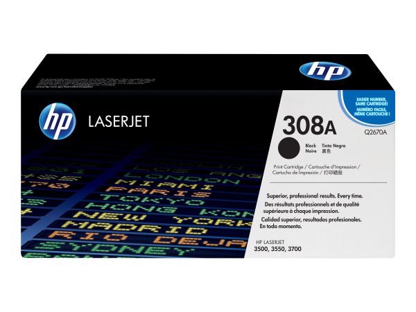 HP 308A - Schwarz - original - LaserJet - Tonerpatrone (Q2670A)