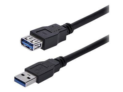 StarTech.com 1m USB 3.0 Verlängerungskabel - USB 3 Typ A Kabel Verlängerung - Stecker/ Buchse - Schw
