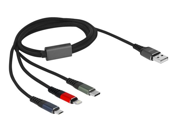 Delock Lightning-Kabel, nur zum Aufladen - USB männlich zu Micro-USB Typ B, Lightning, 24 pin USB-C