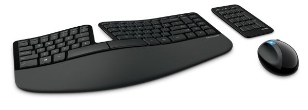 MS-Sculpt Ergonomic Desktop Tastatur + BlueTrack Maus 2,4GHz USB