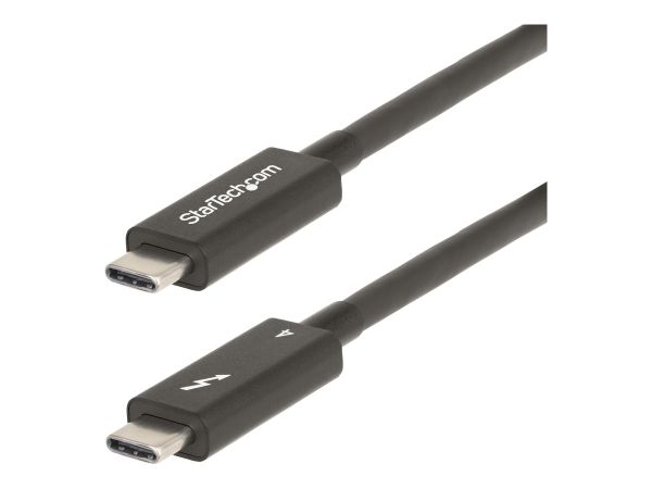 StarTech.com 6ft (2m) Active Thunderbolt 4 Cable, 40Gbps, 100W PD, 4K/8K, Intel Certified, Compatibl