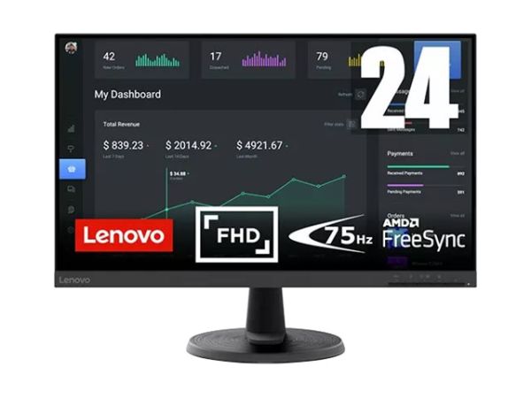 Lenovo D24-40 - LED-Monitor - 61 cm (24") (23.8"