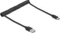 Delock Spiralkabel EASY-USB 2.0 Typ-A Stecker zu USB Type-C - Kabel - Digital/Daten