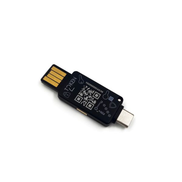 Token2 T2F2-Dual FIDO2, U2F und TOTP Security Key mit NFC, USB-A und USB-Type C