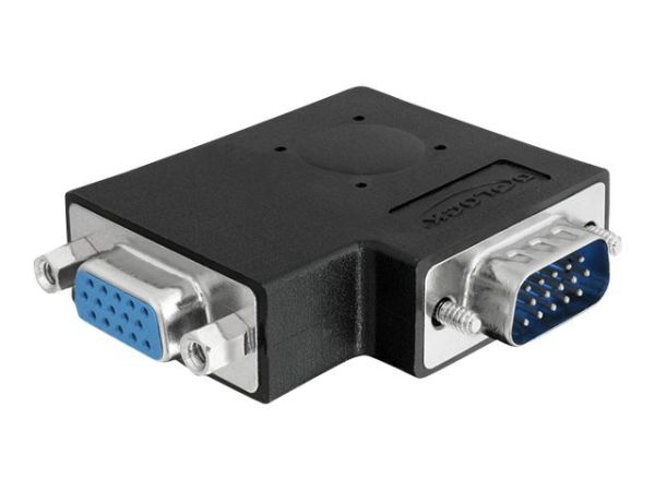 Delock Adapter VGA male / female 90° angled - VGA-Adapter - HD-15 (VGA)