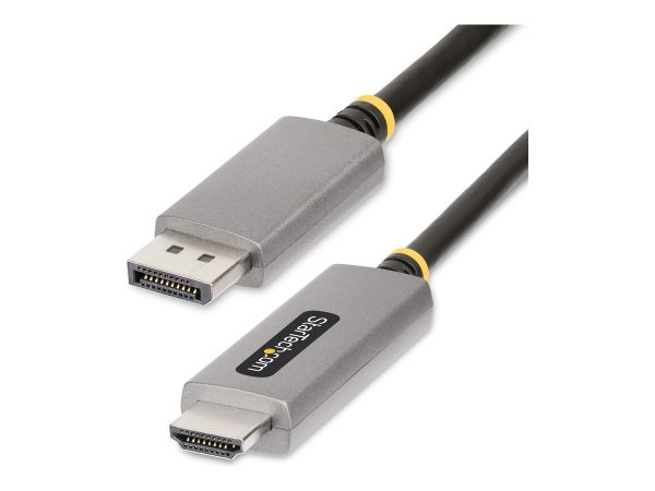 StarTech.com 6ft (2m) DisplayPort to HDMI Adapter Cable, 8K 60Hz, 4K 144Hz, HDR10, DP 1.4 to HDMI 2.