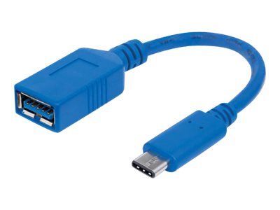 Manhattan USB-C to USB-A Cable, 15cm, Male to Female, 5 Gbps (USB 3.2 Gen1 aka USB 3.0)