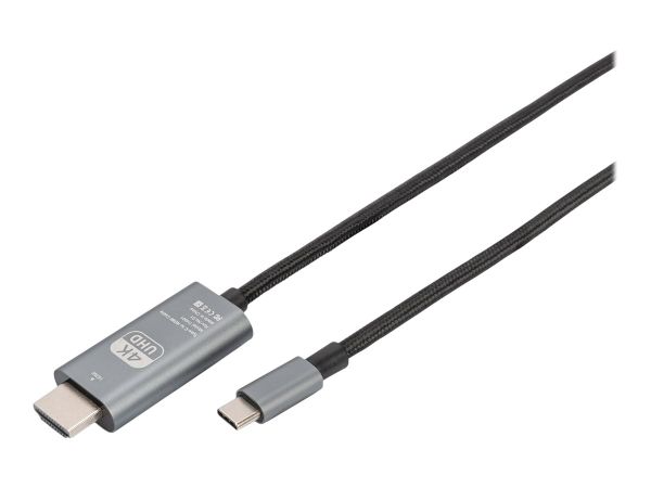 DIGITUS Adapterkabel - 24 pin USB-C männlich zu HDMI männlich