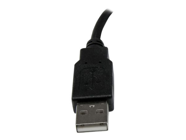USB 2.0 USB-A Verlängerungskabel 15cm Stecker auf Buchse - Schwarz