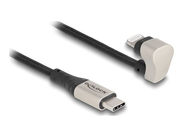 Delock Lightning-Kabel - Lightning männlich gewinkelt zu 24 pin USB-C männlich