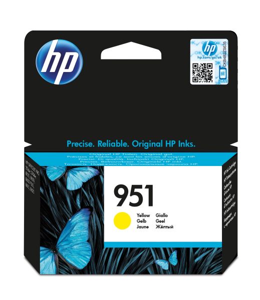 HP Tintenpatrone 951 gelb f. HP Officejet Pro 251dw/276dw/8100e