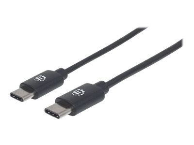 Manhattan USB-C to USB-C Cable, 2m, Male to Male, Black, 480 Mbps (USB 2.0)