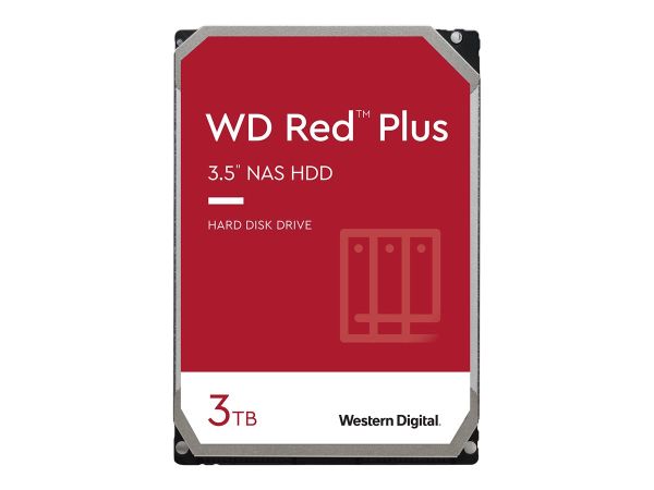 WD Red Plus WD30EFPX - Festplatte - 3 TB - intern - 3.5" (8.9 cm)