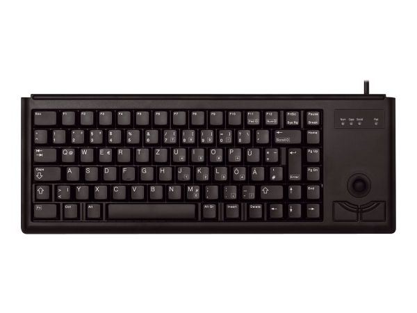Tastatur USB schwarz mit Trackball