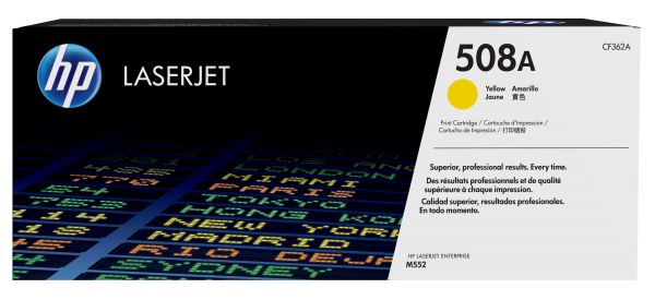 HP Toner 508A gelb für LaserJet + JetIntelligence, 5.000 Seiten (CF362A)