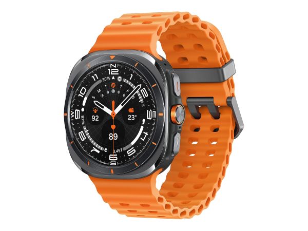 Samsung Galaxy Watch Ultra - 47 mm - titanfarben grau - intelligente Uhr mit Marineband - Gummi - Or
