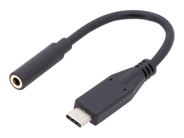 DIGITUS USB Type-C Audio Adapter / Konverter, Type-C/St auf 3.5mm Klinke/Bu