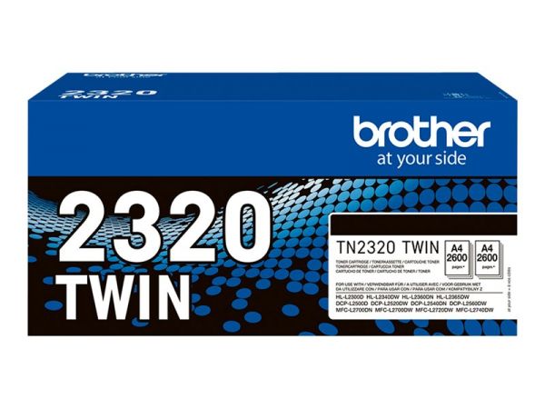 Brother TN-2320TWIN, 2er-Pack, Schwarz