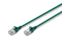 DIGITUS CAT 6A F-FTP Slim Patchkabel, 3m, Grün