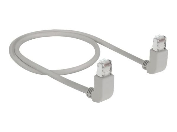 Delock Patch-Kabel - RJ-45 (M) nach oben gewinkelt zu RJ-45 (M)