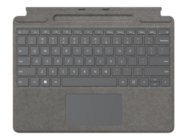 Microsoft Signature Keyboard, Silber, Touchpad,QWERTZ, Microsoft, Surface Pro 8, Surface Pro X,