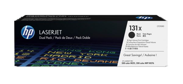 HP Toner 131X CF210XD schwarz 2er Pack