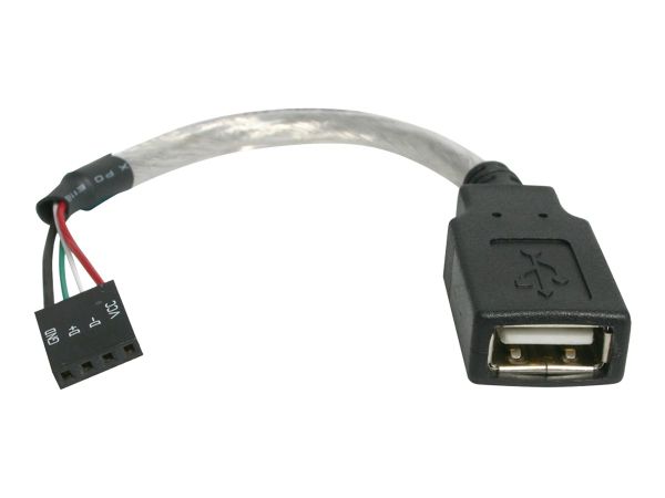 StarTech.com 15 cm USB 2.0 Kabel - USB A-Buchse auf USB Mainboard 4pin Header - Buchse/Buchse - USB