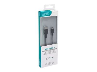 DIGITUS USB-Kabel - USB (M) bis Mini-USB, Typ B (M)