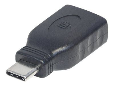 Manhattan USB-C to USB-A Adapter, Male to Female, 5 Gbps (USB 3.2 Gen1 aka USB 3.0)
