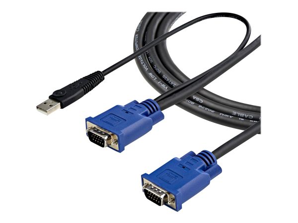 StarTech.com KVM Kabel USB VGA für KVm Switch 4,5m - Kabelsatz für KVM Umschalter 1x USB Stecker 2x
