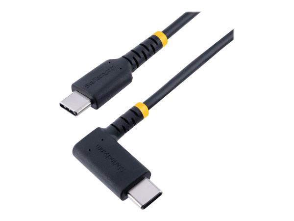 StarTech.com 6ft (2m) USB C Charging Cable Right Angle, 60W PD 3A, Heavy Duty Fast Charge USB-C Cabl