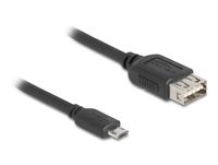 Delock USB 2.0 Kabel EASY Typ Micro-B Stecker zu Typ-A Buchse 0 - Kabel - Digital/Daten