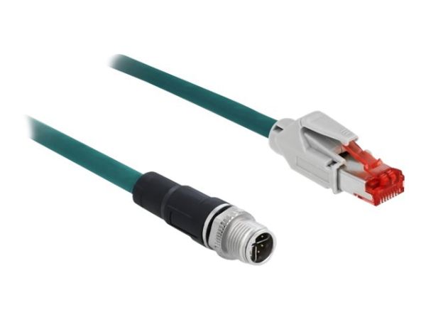 Delock Patch-Kabel - 8 pin M12-X (M) zu RJ-45 (M)
