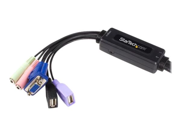 StarTech.com 2 Port VGA USB KVM Switch Kabel - Desktop Umschalter - 2048x1536 - 2xVGA /4x USB + 4x3,