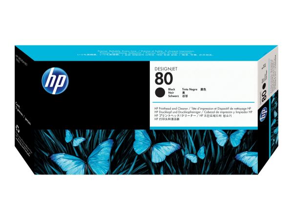 HP Druckkopf Nr. 80 schwarz für Designjet 1050C/1055CM inkl Reiniger