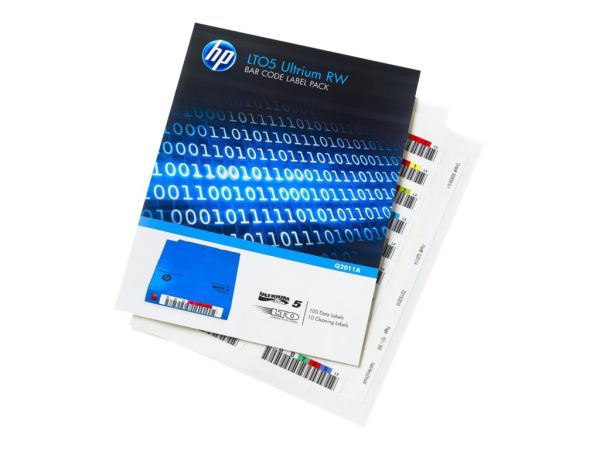 HP LTO-5 Ultrium Etiketten RW Strichcode-Etiketten-Pack 100 Etiketten