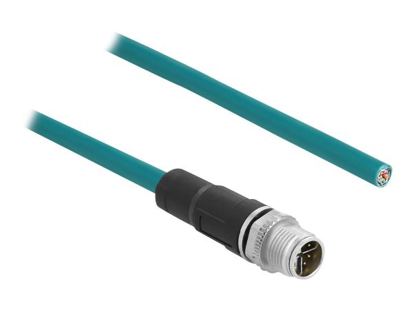 Delock Patch-Kabel - 8 pin M12-X (M) zu ohne Stecker