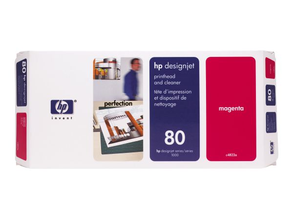 HP Druckkopf Nr. 80 magenta inkl. Reiniger für Designjet 1050C/1055CM