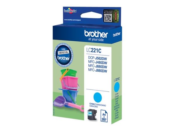 Brother LC221C - Cyan - original - Tintenpatrone