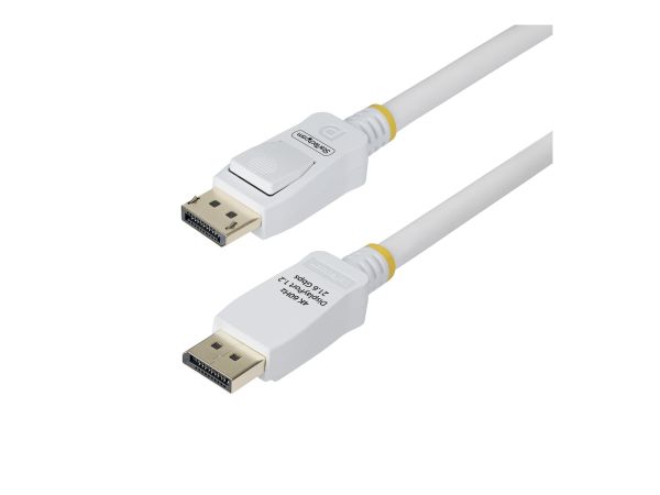 StarTech.com 10ft White VESA Certified DisplayPort 1.2 Cable with Latches - DisplayPort-Kabel - Disp