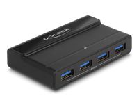 Delock USB 5 Gbps Switch 4 x Gerät und 2 x Host - 5 Gbit/s - Schwarz - 54 mm - 92 mm - 19 mm - 1 Stü